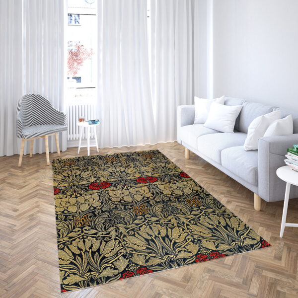 key rug flame rug boho rug