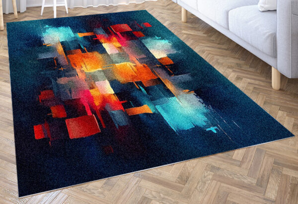 coral area rug custom runner rug floor rug